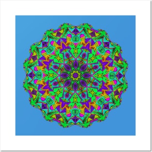 Vibrant Mandala Posters and Art